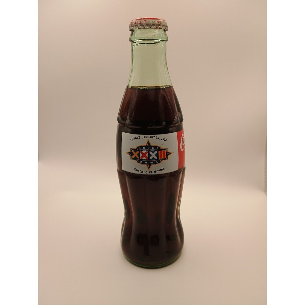 1997 Collectable Super Bowl XXXII ColaCola Classic 8oz Bottle